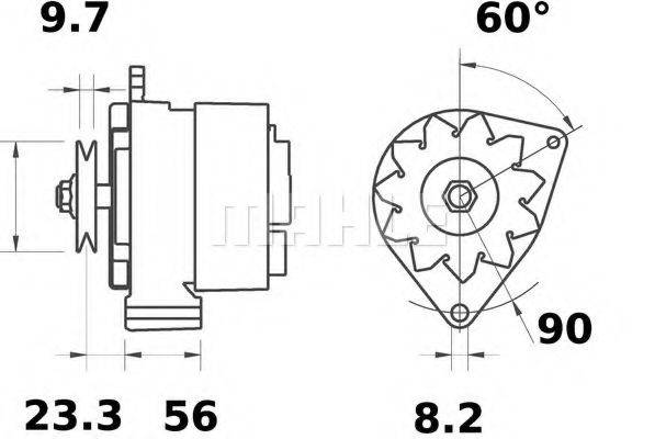 Генератор MG 532 MAHLE ORIGINAL