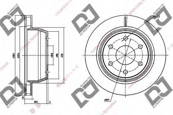 Тормозной диск BD1213 DJ PARTS