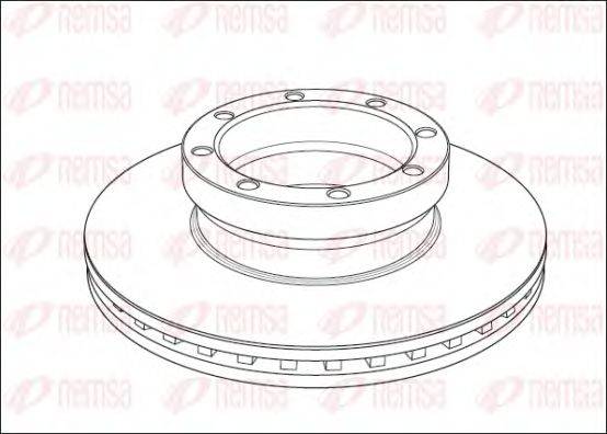 Тормозной диск NCA1005.20 REMSA