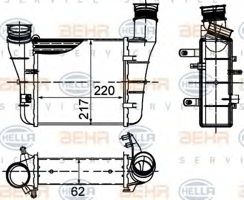 Интеркулер 8ML 376 899-121 HELLA