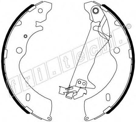 Комплект тормозных колодок 1047.377Y fri.tech.