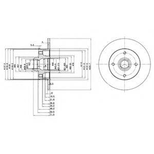 Тормозной диск BG2389 DELPHI