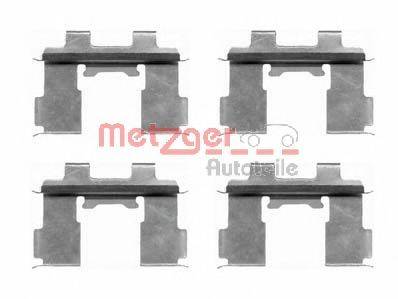 Комплектующие, колодки дискового тормоза 109-1630 METZGER