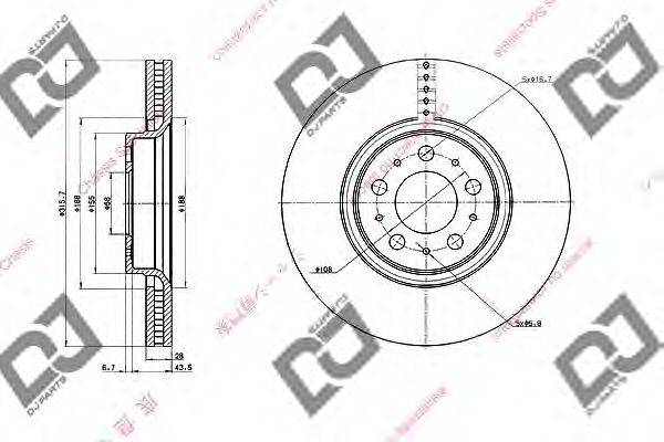 Тормозной диск BD2009 DJ PARTS