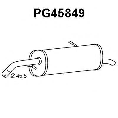 Глушитель выхлопных газов конечный PG45849 VENEPORTE