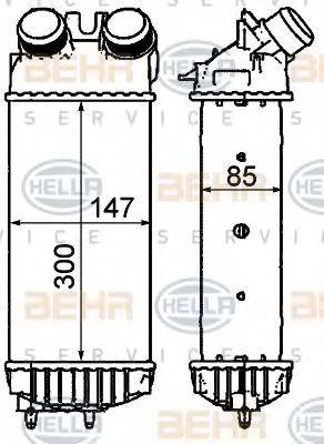 Интеркулер 8ML 376 911-401 HELLA