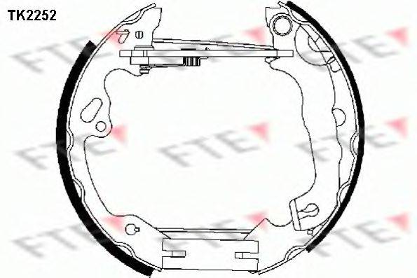 Комплект тормозных колодок TK2252 FTE