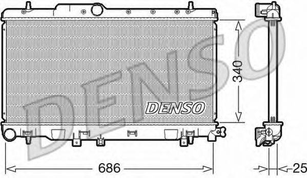Радиатор, охлаждение двигателя DRM36019 DENSO