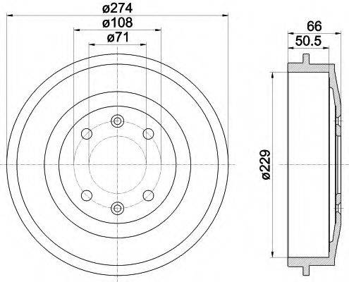 Тормозной барабан 14.3283.10 BREMBO