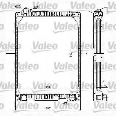 Радиатор, охлаждение двигателя 732987 VALEO