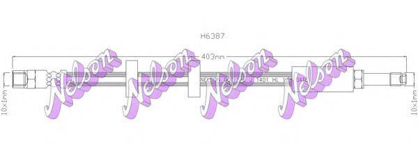 Тормозной шланг H6387 BROVEX-NELSON