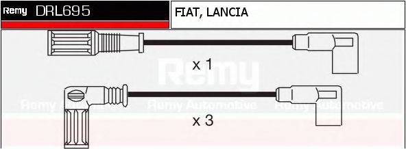 DRL695 REMY Комплект проводов зажигания DRL695 REMY