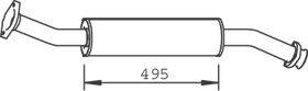 Предглушитель выхлопных газов 33304 DINEX