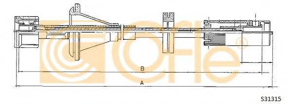 Тросик спидометра S31315 COFLE