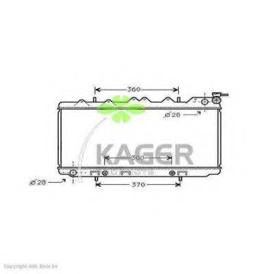 Радиатор, охлаждение двигателя 31-0249 KAGER