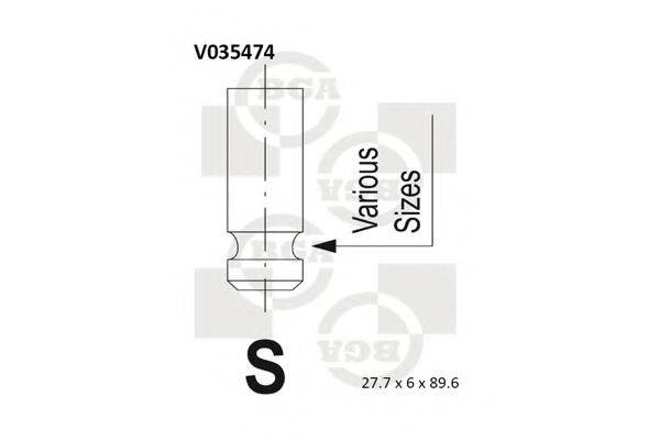 Впускной клапан V035474 BGA