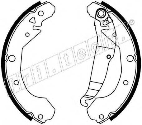 Комплект тормозных колодок 1027.003 fri.tech.