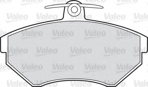 Комплект тормозных колодок, дисковый тормоз 598330 VALEO
