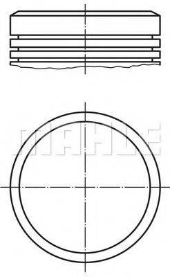 Поршень 040 04 02 MAHLE ORIGINAL