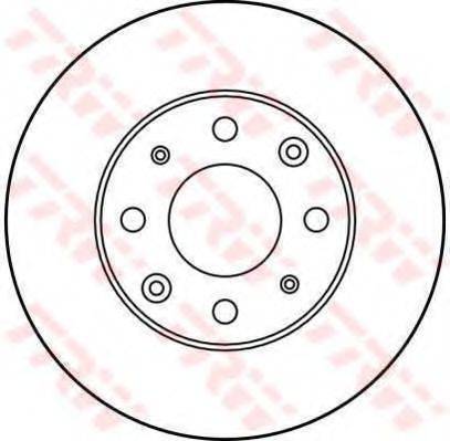 Тормозной диск DF1975 TRW