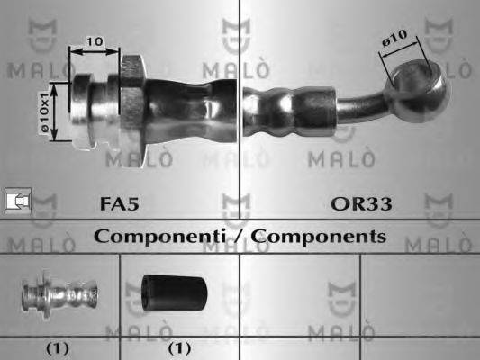 Тормозной шланг 80054 MALO