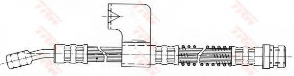 Тормозной шланг PHD753 TRW