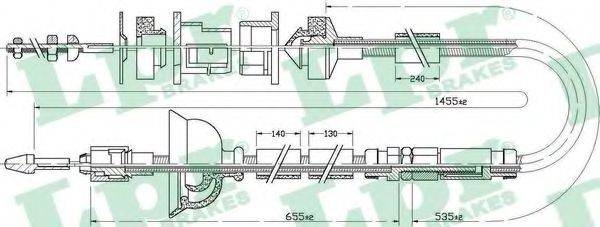 Трос, управление сцеплением C0169C LPR