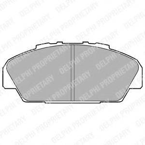 Комплект тормозных колодок, дисковый тормоз LP949 DELPHI