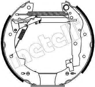 Комплект тормозных колодок 51-0087 METELLI