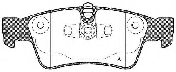 Комплект тормозных колодок, дисковый тормоз BPA0991.10 OPEN PARTS