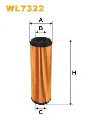 Фильтр масляный WL7322 WIX FILTERS