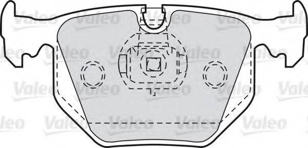 Комплект тормозных колодок, дисковый тормоз 598580 VALEO