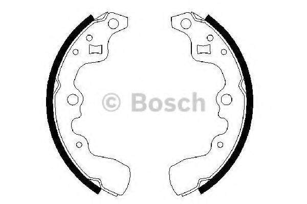 Комплект тормозных колодок 0 986 487 379 BOSCH