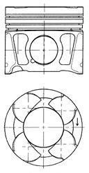 Поршень 41070600 KOLBENSCHMIDT