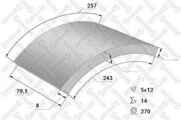 Комплект колодки тормозной накладки 85-01049-SX STELLOX