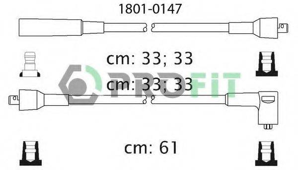 Комплект проводов зажигания 1801-0147 PROFIT