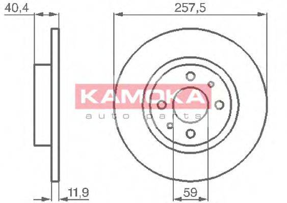 Тормозной диск 103282 KAMOKA