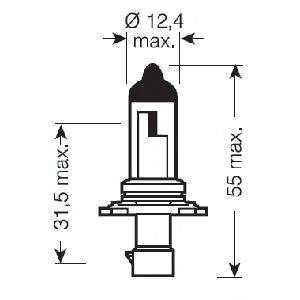 9006XS OSRAM Лампа накаливания, основная фара 9006XS OSRAM