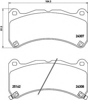 Комплект тормозных колодок, дисковый тормоз 8DB 355 015-471 HELLA