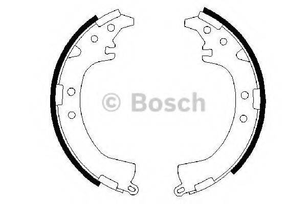 Комплект тормозных колодок 0 986 487 595 BOSCH