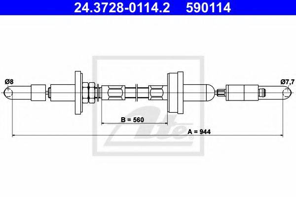 Трос GCC1600 TRW