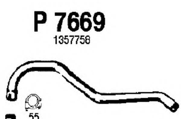 Труба выхлопного газа P7669 FENNO