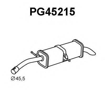 Глушитель выхлопных газов конечный PG45215 VENEPORTE