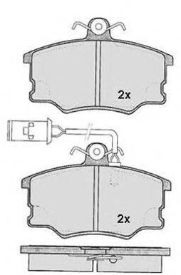 Комплект тормозных колодок, дисковый тормоз RA.0323.1 RAICAM