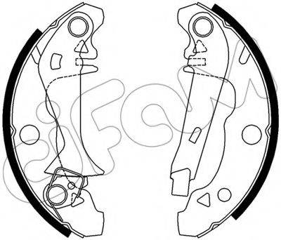 Комплект тормозных колодок 153-339Y CIFAM