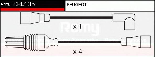 Комплект проводов зажигания DRL105 REMY