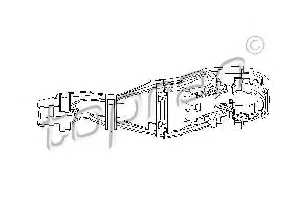 Ручка двери 111 185 TOPRAN