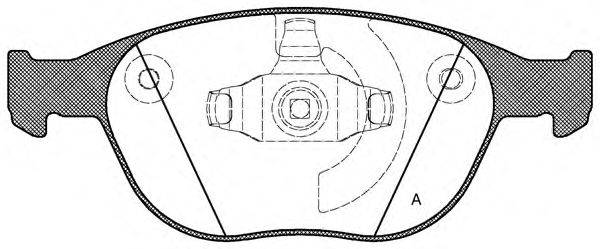 Комплект тормозных колодок, дисковый тормоз BPA0984.00 OPEN PARTS