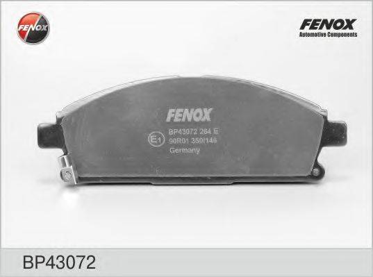 Комплект тормозных колодок, дисковый тормоз BP43072 FENOX