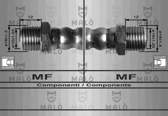 Тормозной шланг 8021 MALO